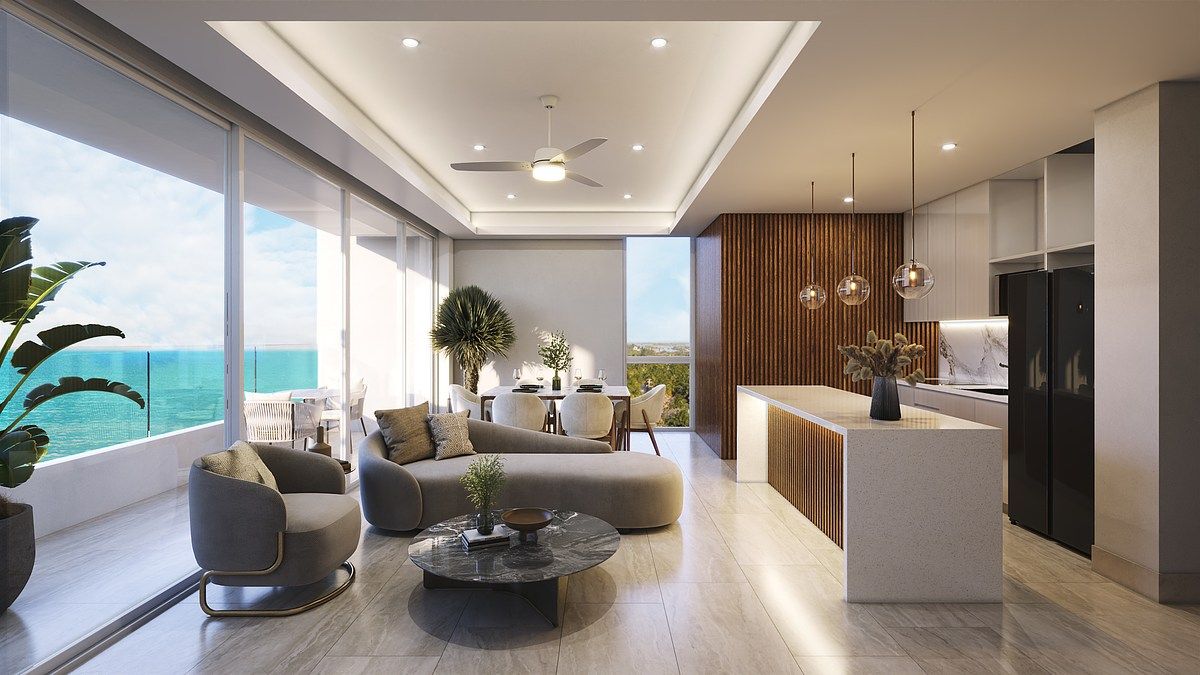 DEPARTAMENTO EN VENTA EN PLAYA CHELEM, YUCATAN EN ALMAR MOD. CORAL - foto 2