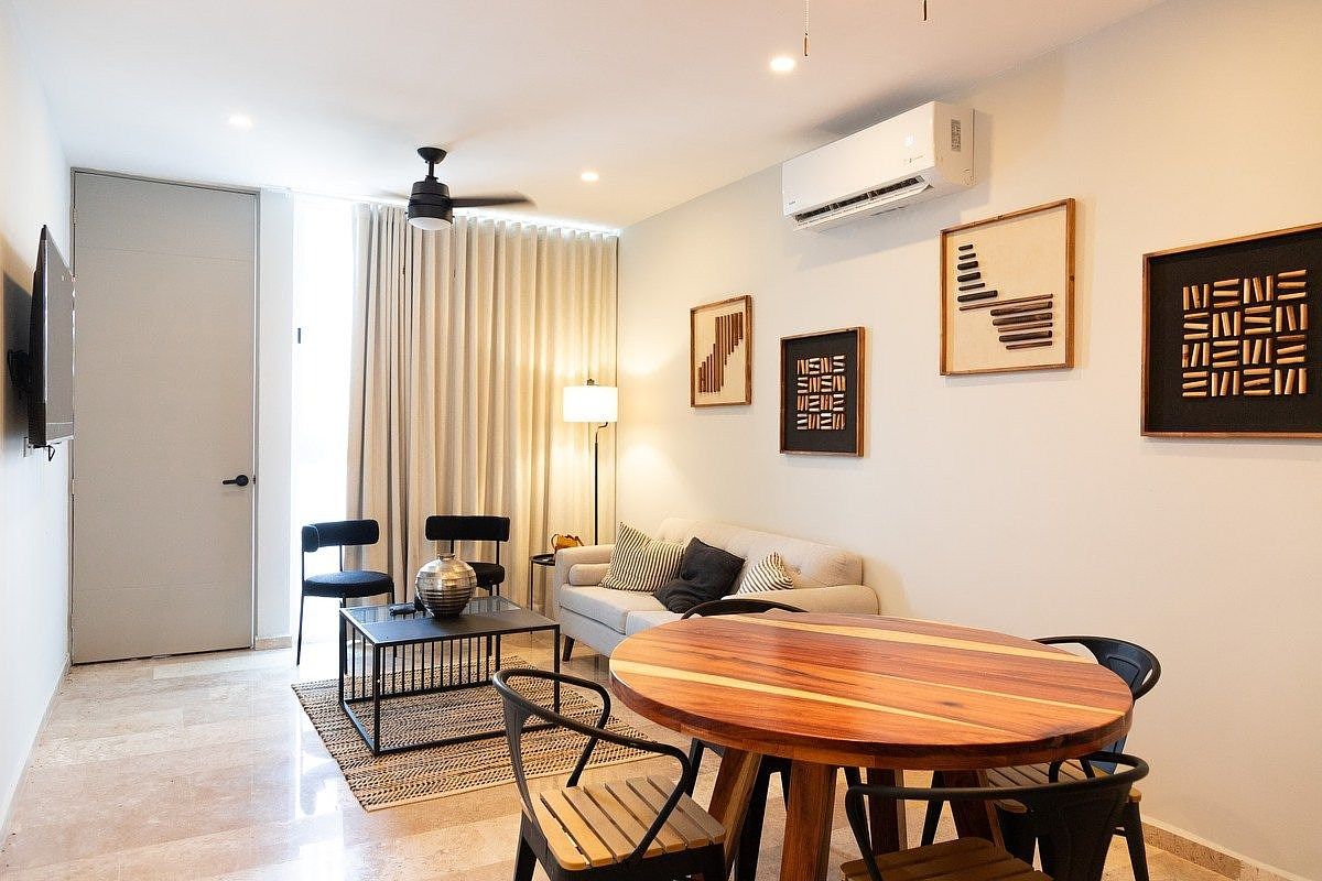 DEPARTAMENTO AMUEBLADO LISTO PARA ESTRENAR EN DZITYÁ IDEAL PARA VIVIR O INVERTIR - foto 1