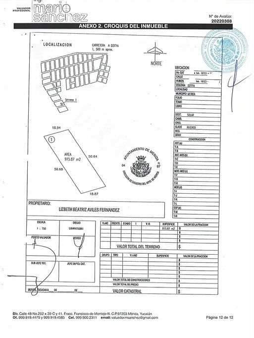 EN VENTA TERRENO DE 915.87M2 | DZITYÁ, MÉRIDA | - foto 3