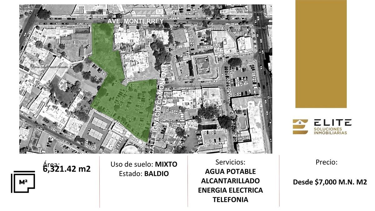 TERRENO EN VENTA EN CENTRO HISTÓRICO, USO MIXTO DE 6,321 M² EN HERMOSILLO, SONOR, foto 1 de 2