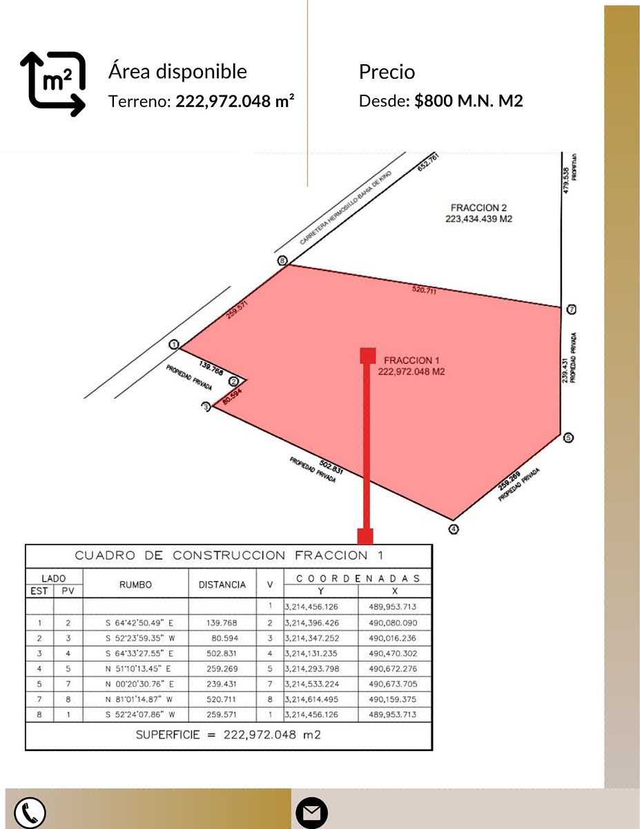 Lote em 15 'A', Hermosillo, foto 2 de 3