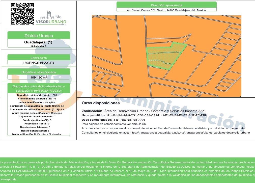 Lote em Guadalajara Centro, Guadalajara, foto 3 de 8