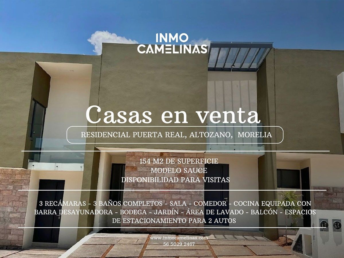 Houses for Sale in Puerta Real Altozano, Morelia, Michoacán, photo 1 of 18
