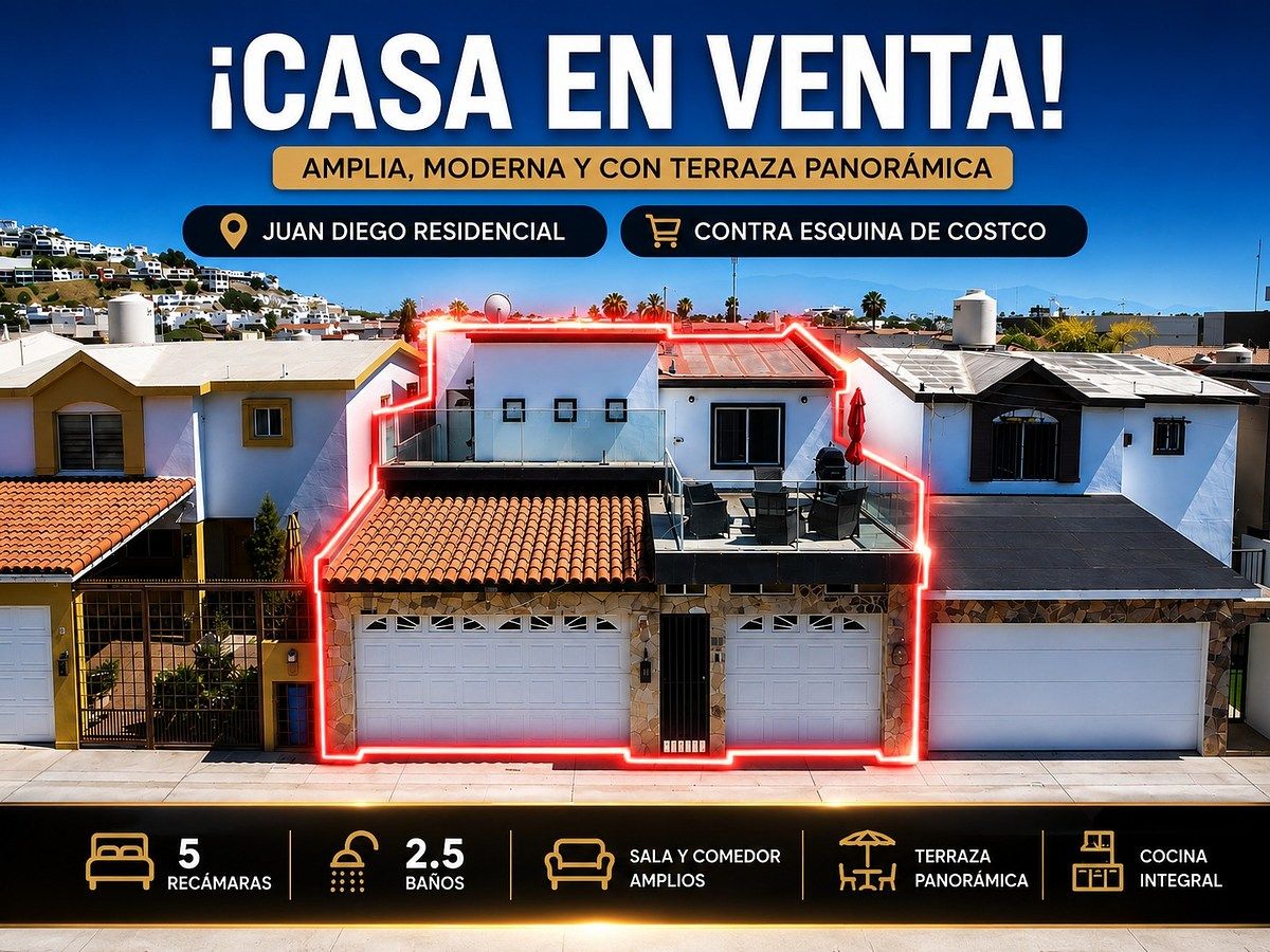 Casa en venta Juan Diego Residencial, Ensenada B.C., foto 1 de 23