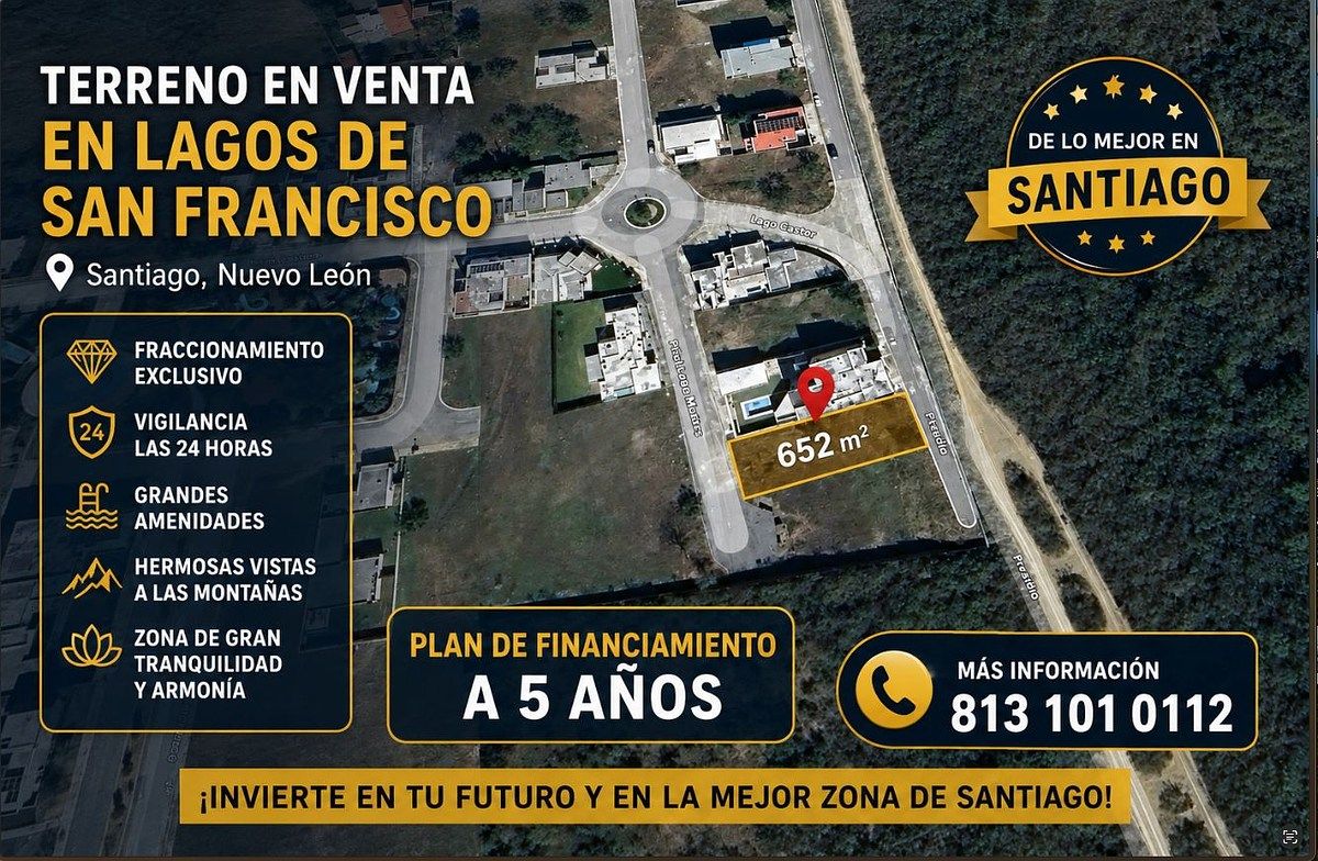 Terreno Premium en Venta en Lagos de San Francisco, Santiago, N.L., foto 1 de 5