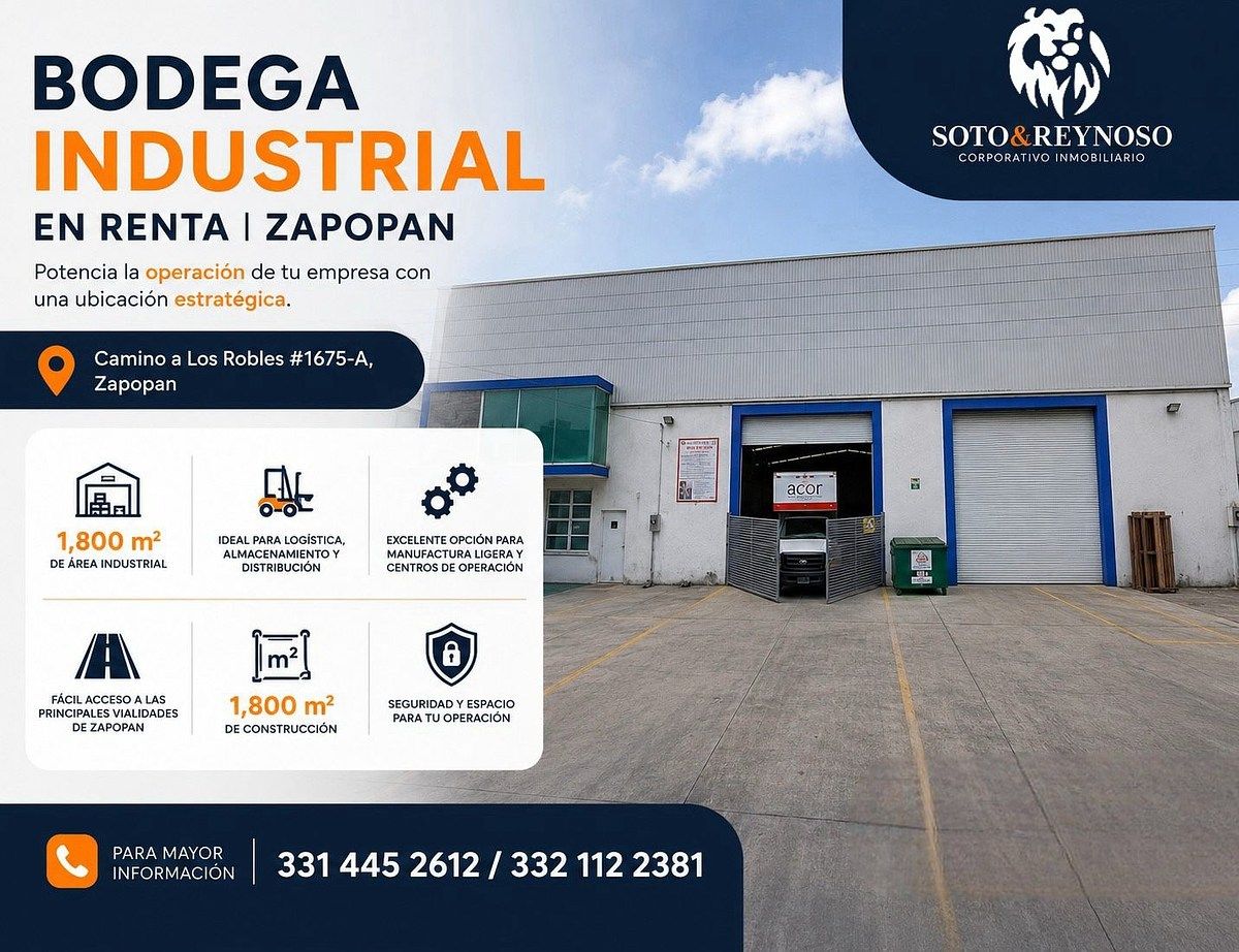 POTENCIALIZA TU OPERACIÓN - BODEGA INDUSTRIAL EN RENTA | ZAPOPAN, foto 1 de 5