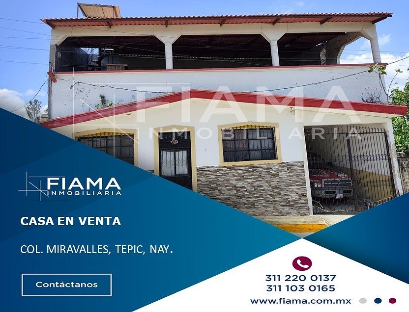 CASA EN VENTA EN COL. MIRAVALLES, TEPIC, NAYARIT. (EN), foto 1 de 23