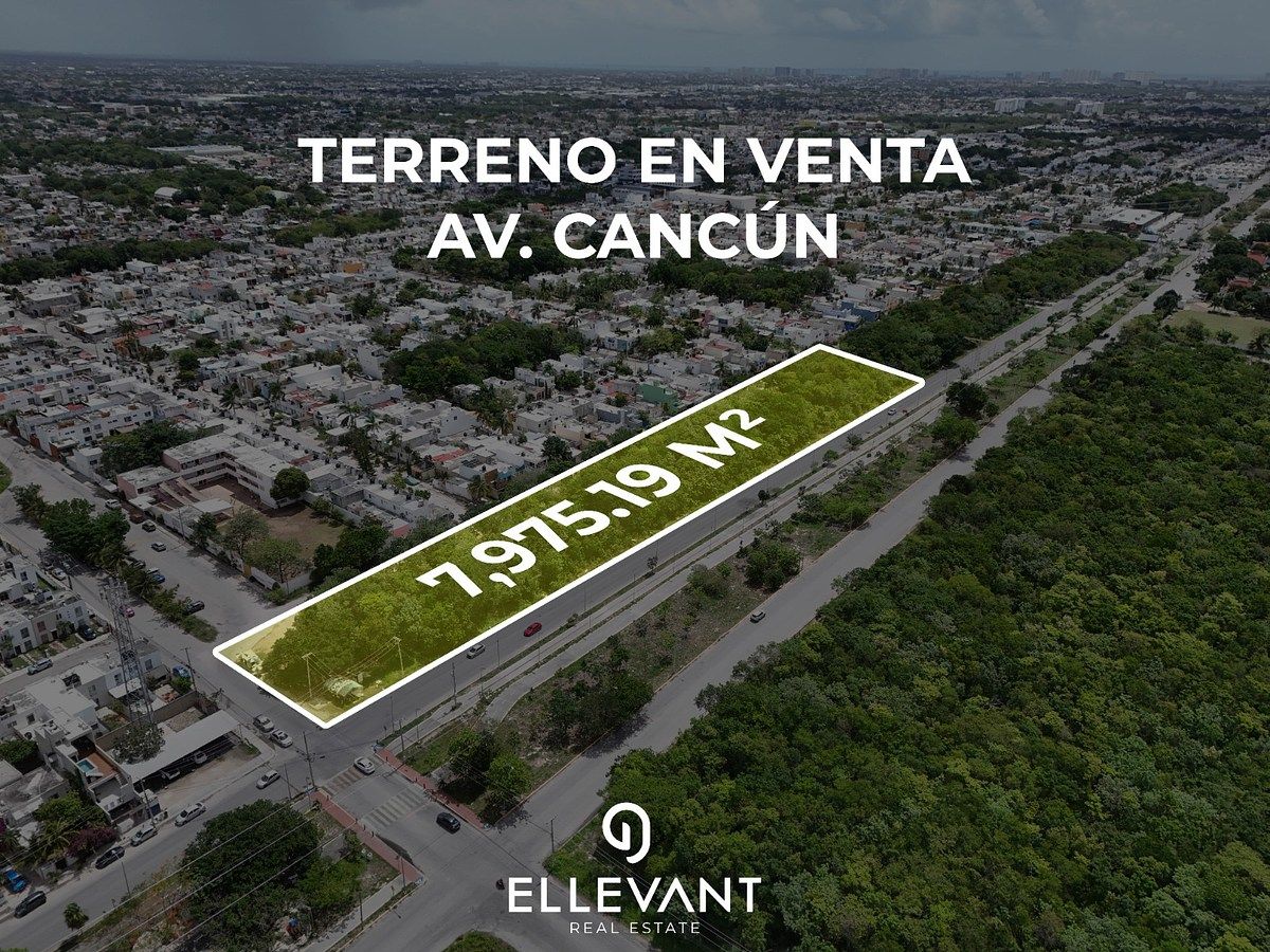 🔶 Terreno en VENTA sobre Av. Cancún, Cancún, Quintana Roo., foto 1 de 7