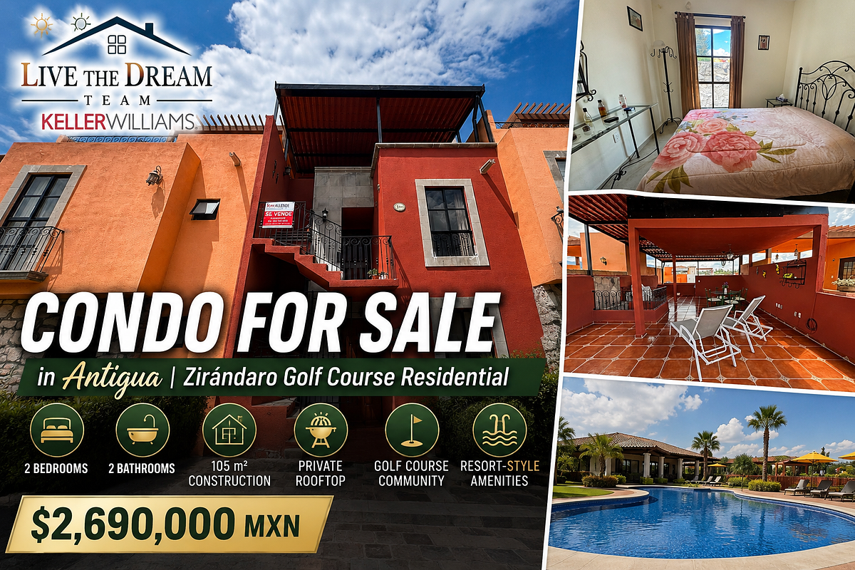 Condo for Sale in Antigua | Zirándaro Golf Course | San Miguel de Allende, photo 1 of 46