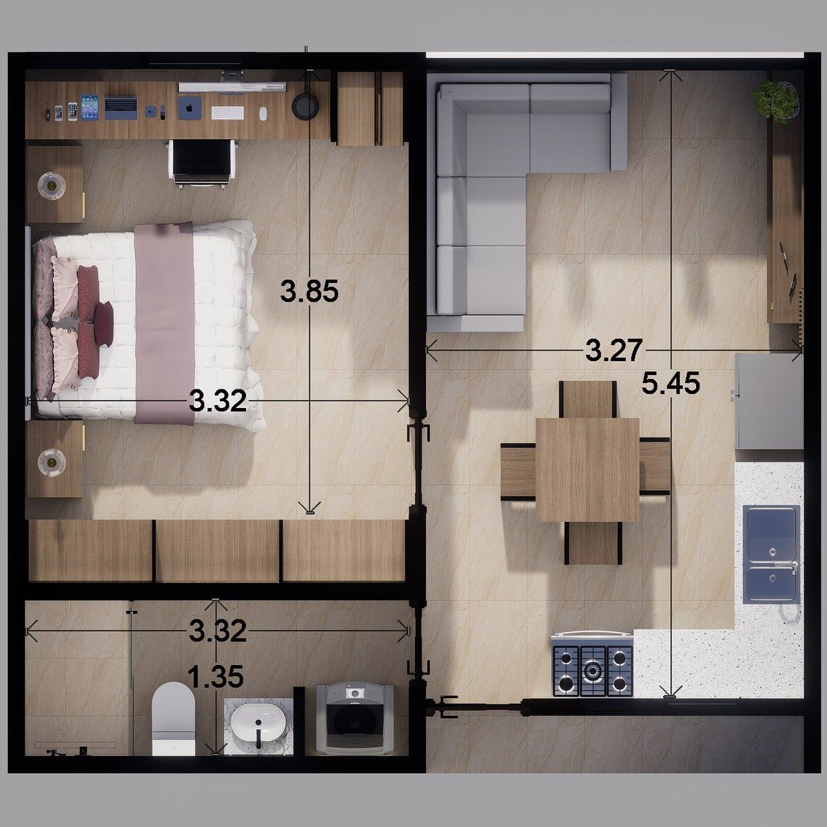 DEPARTAMENTO EN VENTA EN MERIDA, YUCATAN EN TABITA, TEMOZON NTE - foto 3