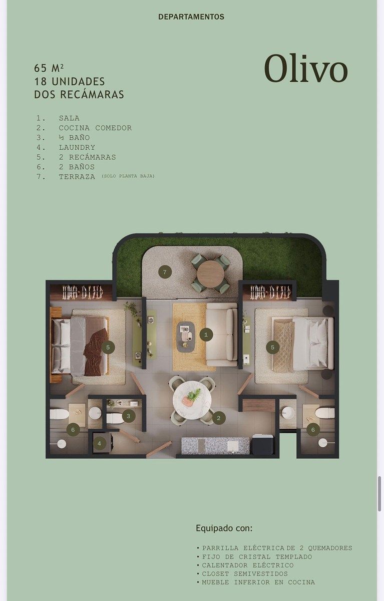 Departamento en Temozón Norte, Mérida, foto 12 de 15