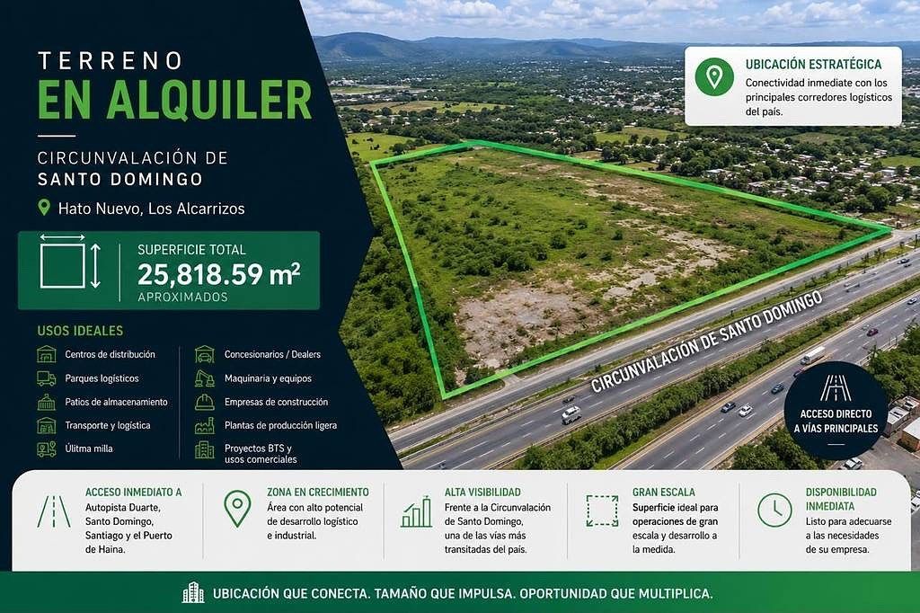 Terreno en Alquiler y Venta | Circunvalación de Santo Domingo | 25,818.59 m², foto 1 de 1