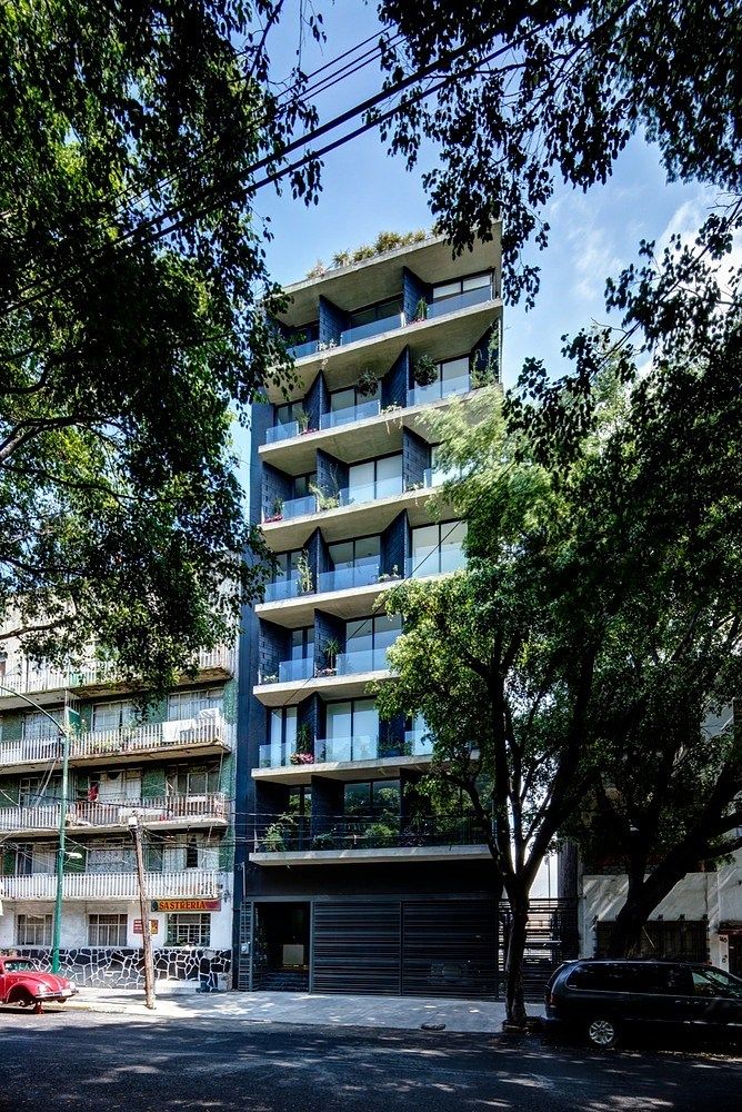 Departamento en renta Del Valle Norte/ balcón /vista arbolada, foto 1 de 8