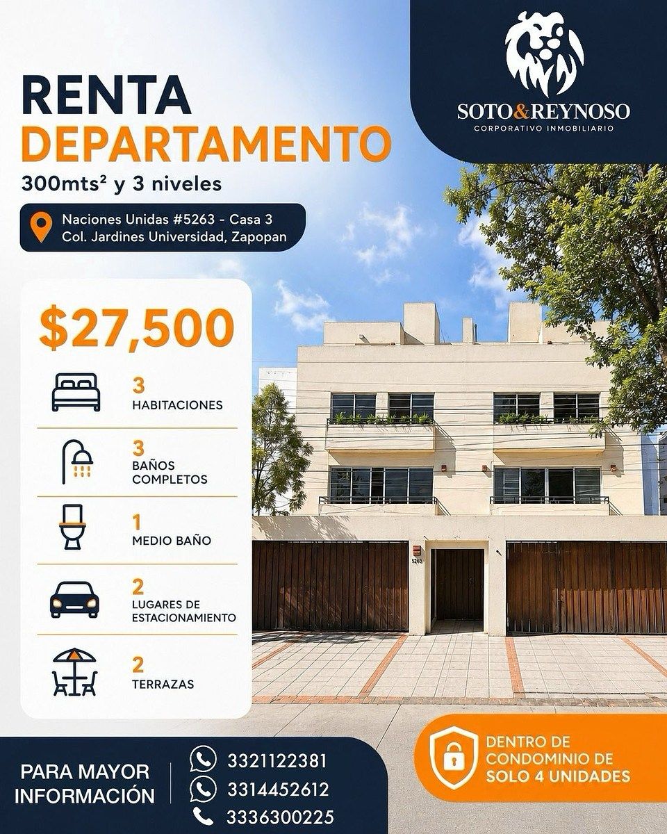 DEPARTAMENTO 3 PISOS 300m2 | NACIONES UNIDAS, foto 1 de 16