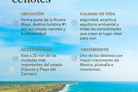 Terreno residencial en riviera maya con gran potencial