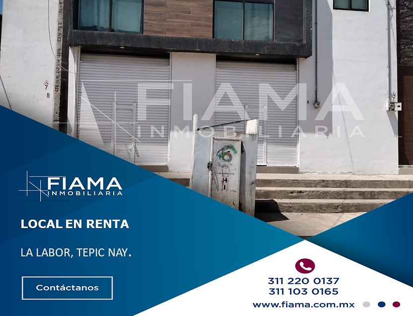 LOCAL COMERCIAL EN RENTA EN LA LABOR, TEPIC, NAYARIT. (F), foto 1 de 4