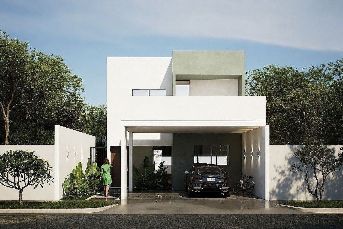 Casa de dos pisos en venta en Residencial de Conkal, photo 1 of 15
