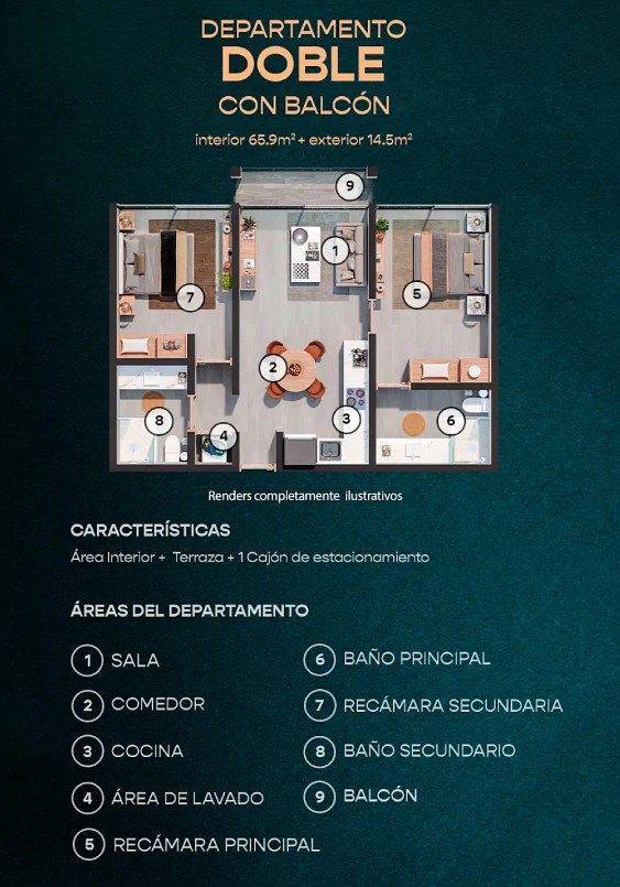 Departamento en Temozón Norte, Mérida, foto 11 de 11