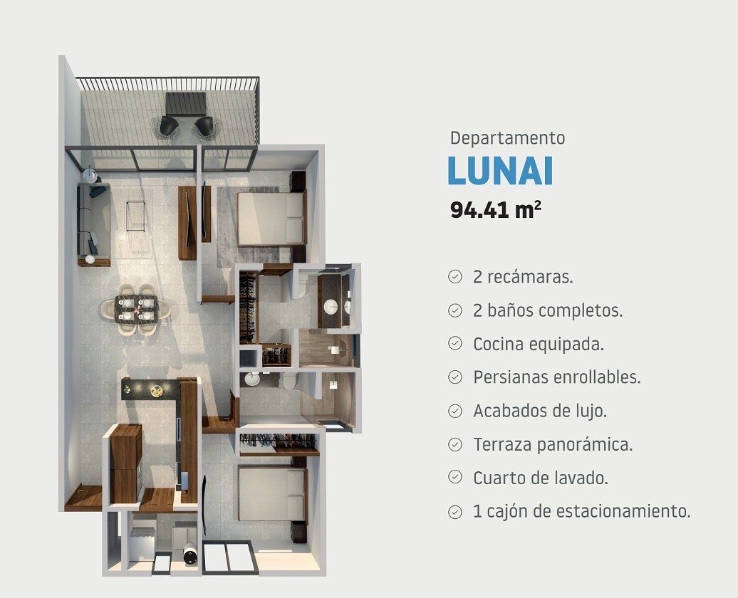 Apartamento em Paisajes del Tesoro, Tlaquepaque, foto 2 de 9