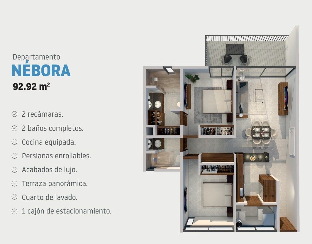 Apartamento em Paisajes del Tesoro, Tlaquepaque, foto 5 de 9