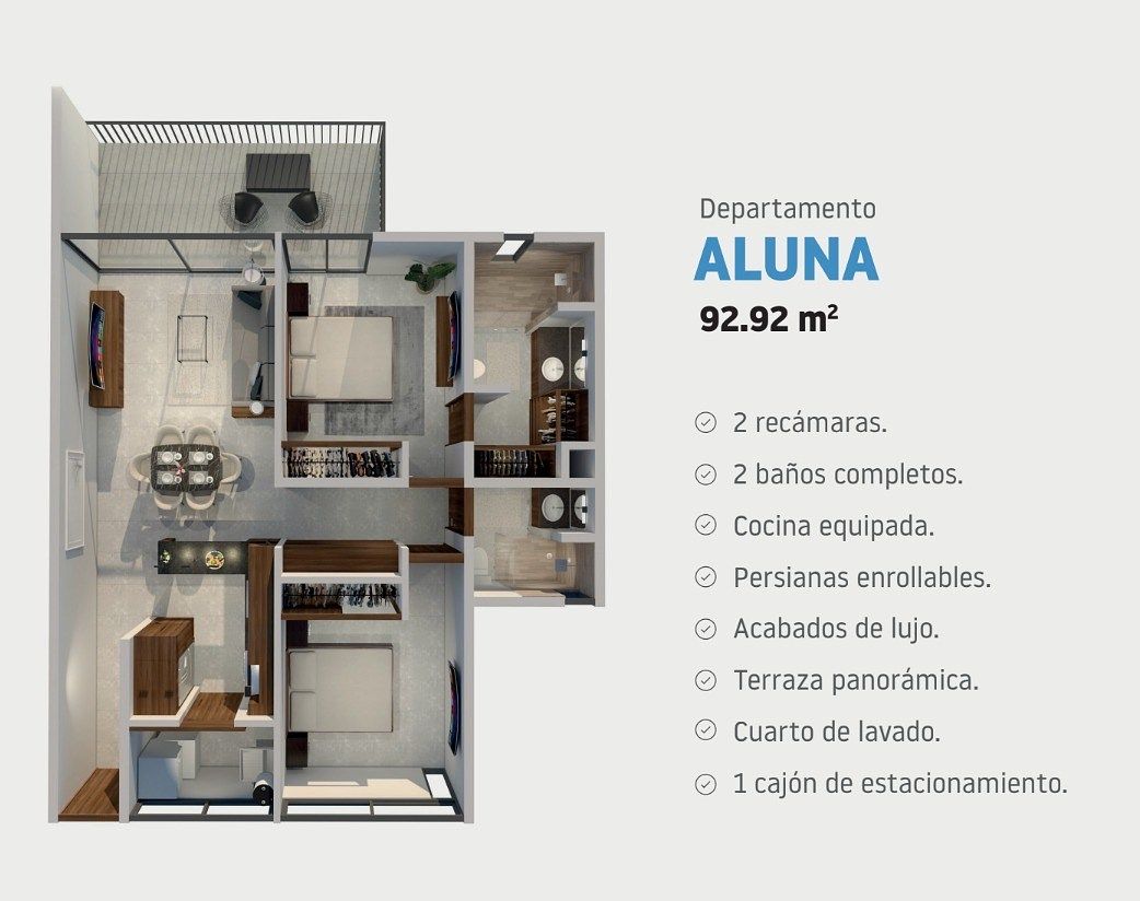 Apartamento em Paisajes del Tesoro, Tlaquepaque, foto 6 de 9