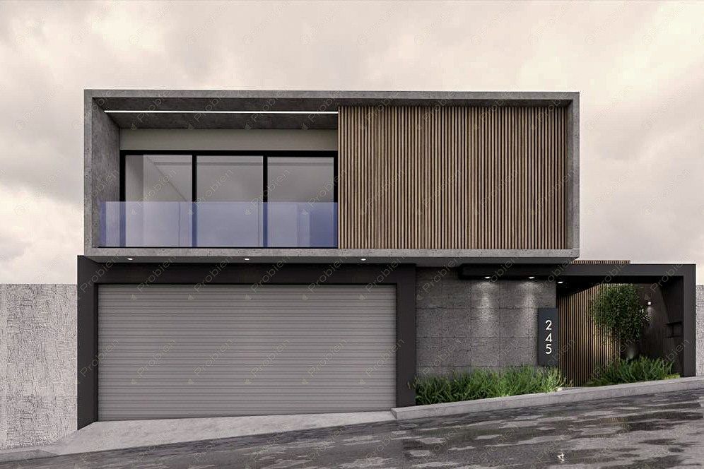 Residencia de lujo en venta en Privada Santa Paula Tijuana con jardín y terraza