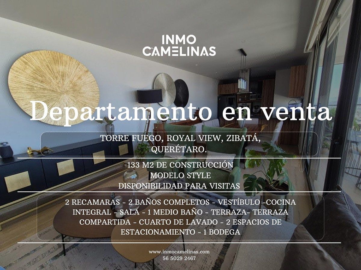 Departamento à Venda na Torre Fuego, Royal View, Zibatá, Querétaro, foto 1 de 22