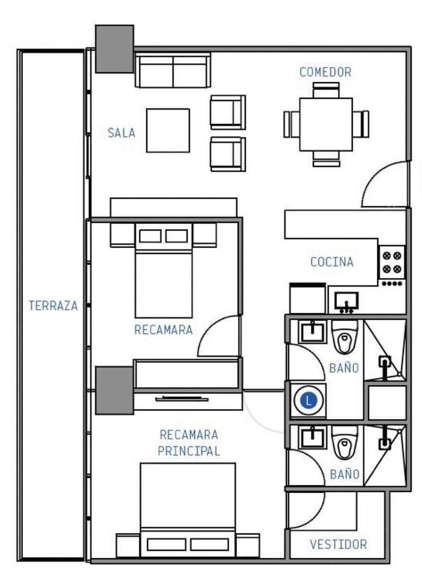 Apartamento em Lomas de Santa Fe, Álvaro Obregón, foto 6 de 24