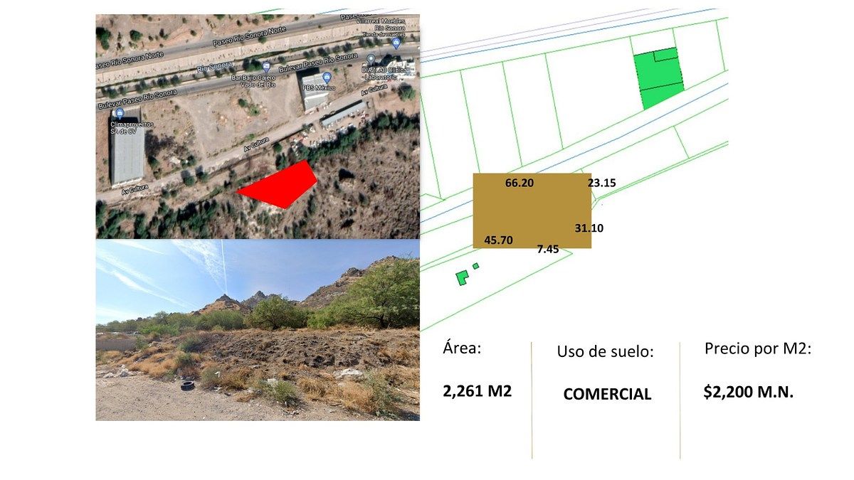 📍 TERRENO EN VENTA DE 2,261 m² EN PROYECTO RÍO SONORA, IDEAL PARA DESARROLLO E, foto 1 de 1