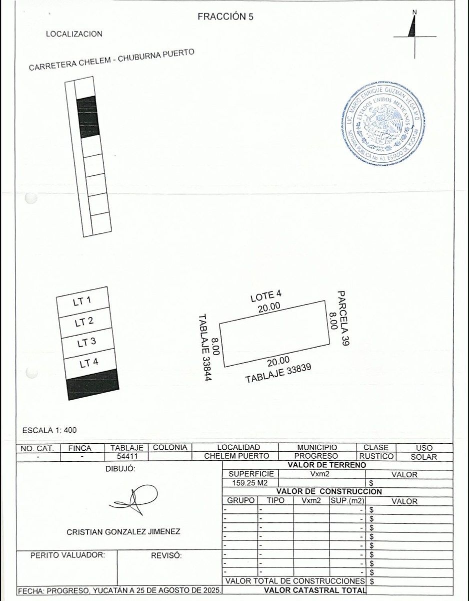 Lote em Chelem, Progreso, foto 6 de 6