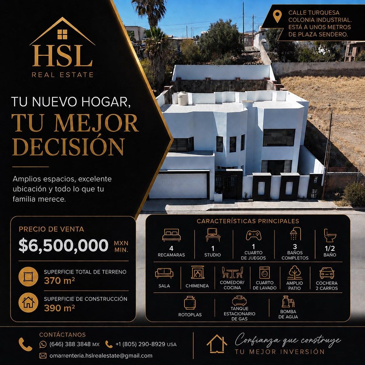 Casa à Venda com Terraço em Ensenada, B.C., a 2 quarteirões da Plaza Senderos, foto 1 de 25