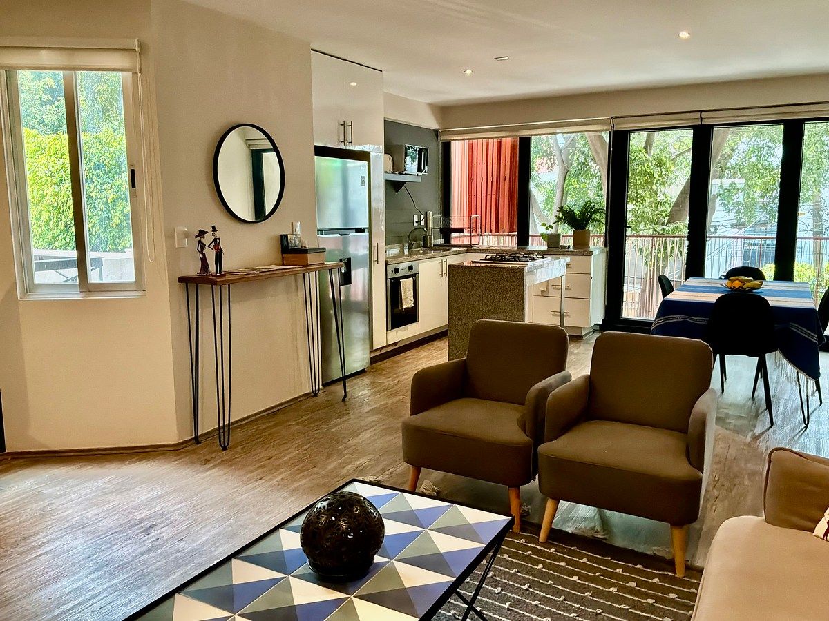 Apartamento muito charmoso a 50 metros do Parque Hundido., foto 1 de 26