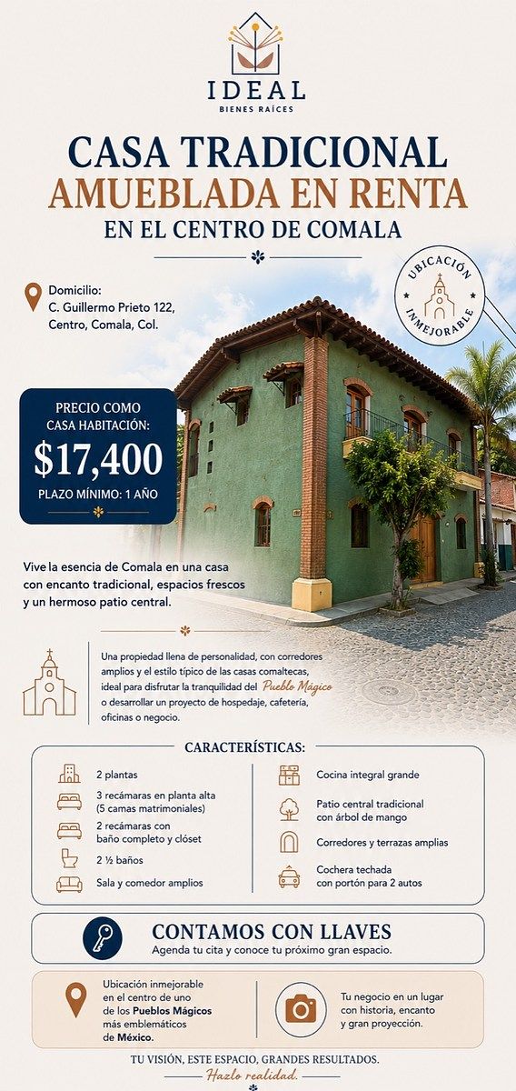 House for rent in Cómala, Colima, photo 1 of 17