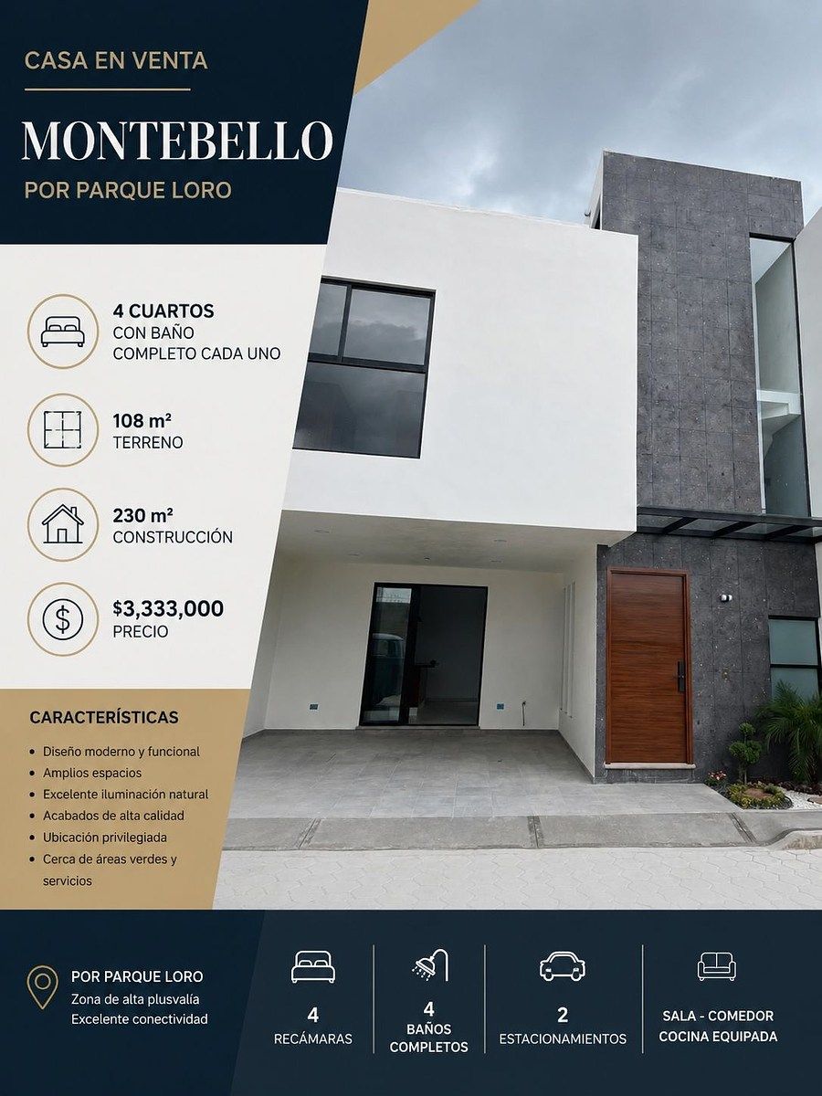 HOUSE FOR SALE IN SAN BERNARDINO TLAXCALANCINGO CHOLULA, photo 1 of 22