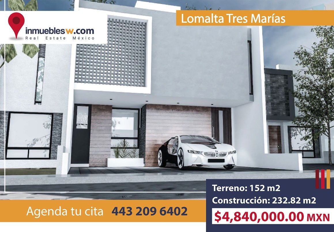 CASA EN VENTA EN LOMALTA TRES MARIAS, MORELIA, foto 1 de 5