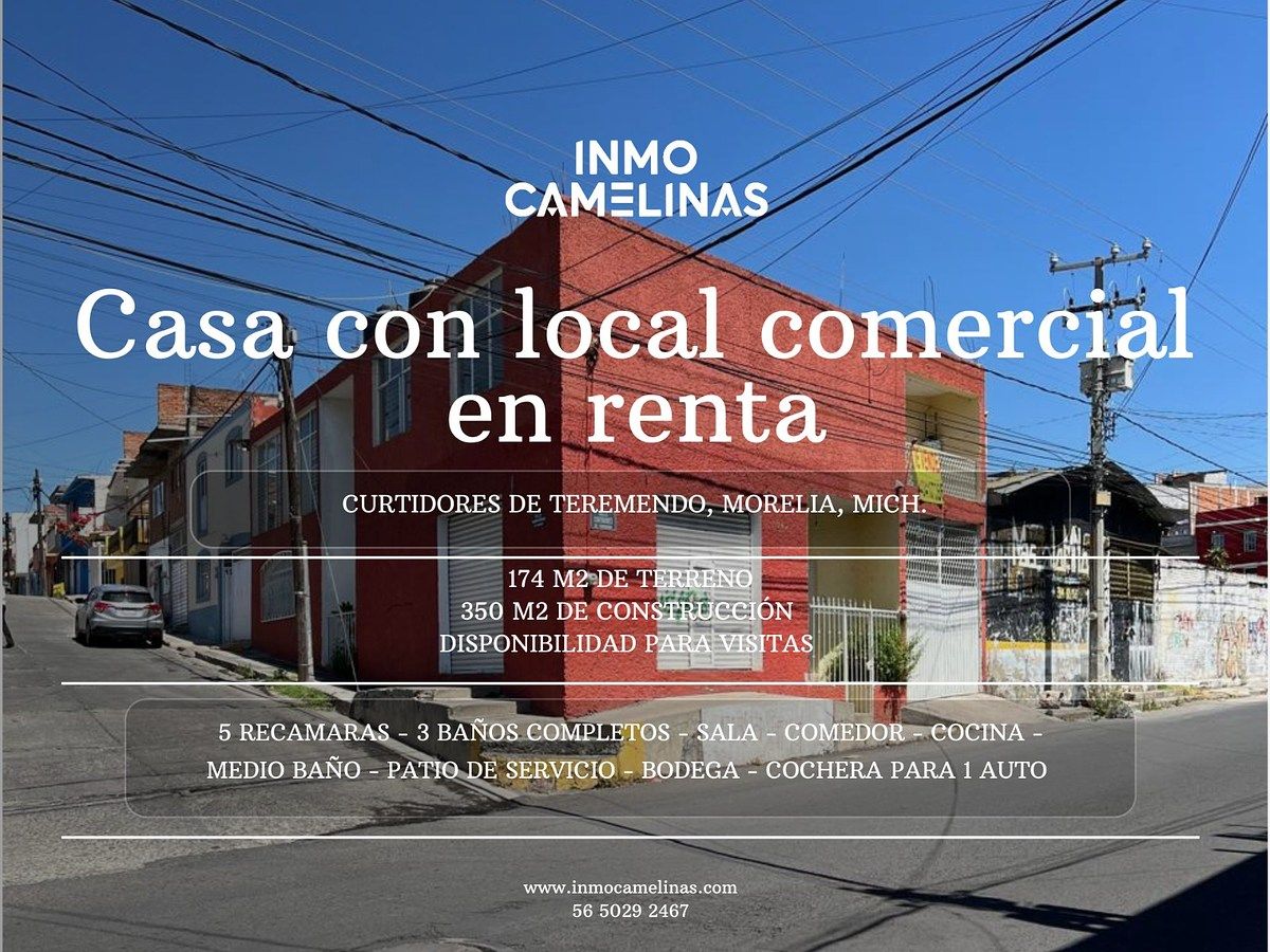 Casa com Espaço Comercial para Alugar, Zona Eréndira, Morelia, Mich., foto 1 de 22
