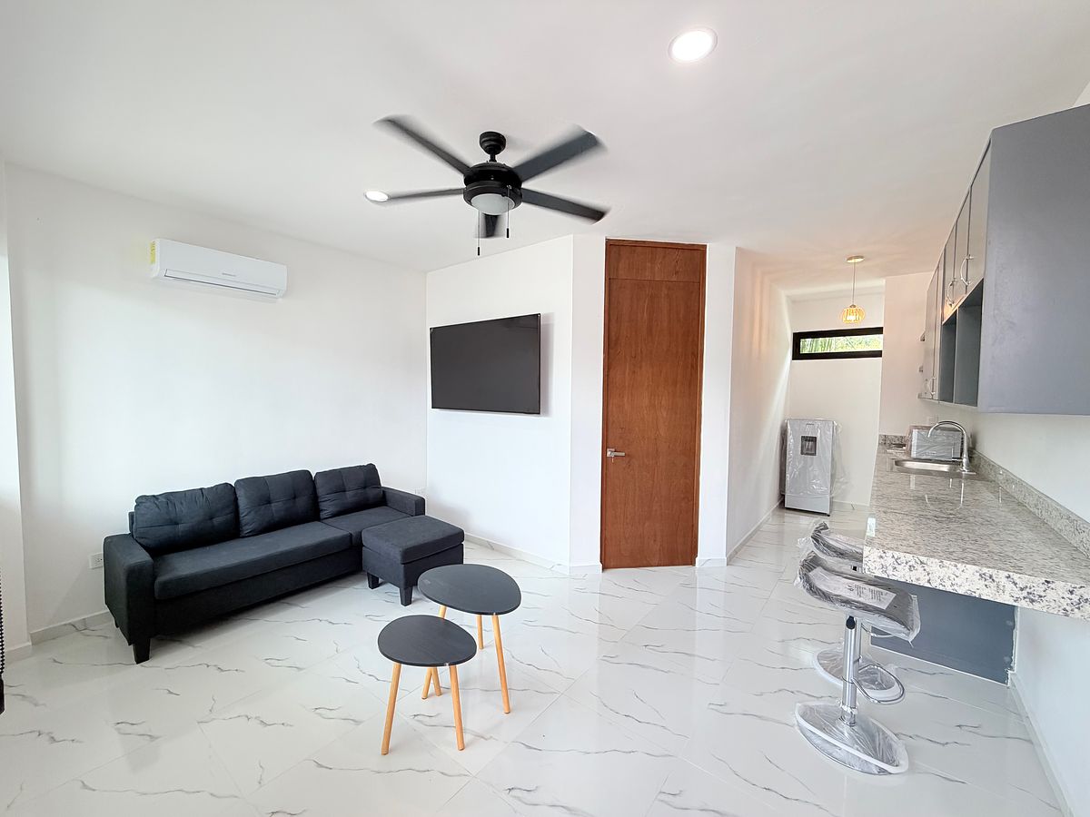 Departamento amueblado en renta, de 1 habitación en Bellavista Dzityá, en Mérida, foto 1 de 20