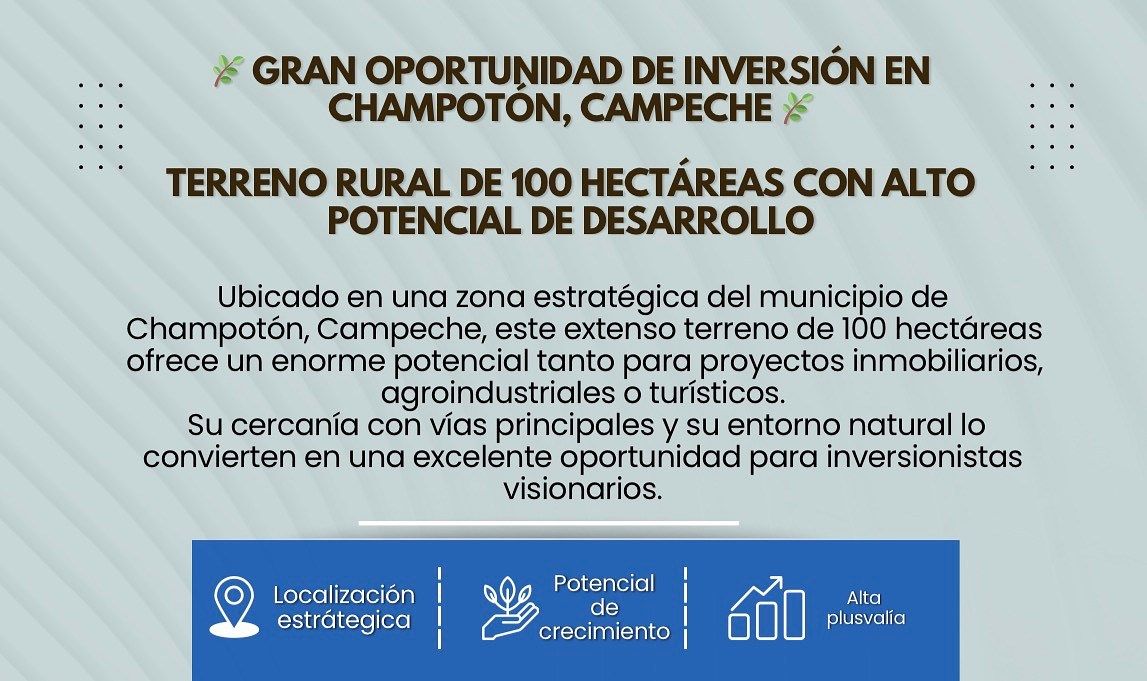 EN VENTA - TERRENO RURAL DE 100 HECTAREAS, foto 1 de 1