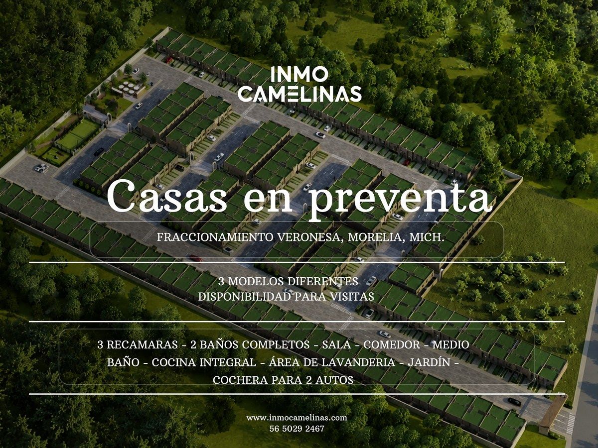 Houses for Pre-Sale in Veronesa Subdivision, Los Vergeles, Morelia, Michoacán, photo 1 of 13