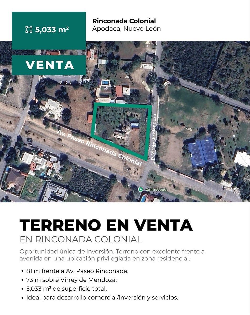 Land for Sale in Apodaca / Colonial Rincón, photo 1 of 5