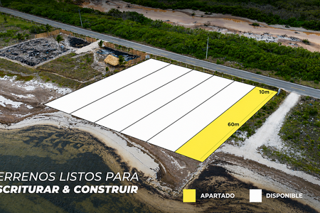Land for Sale facing the Sea, Santa Clara Beach, Yucatán