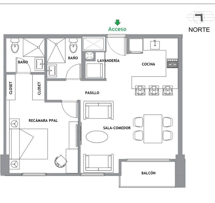 Apartamento em Residencial Abraham Lincoln, Monterrey, foto 7 de 14