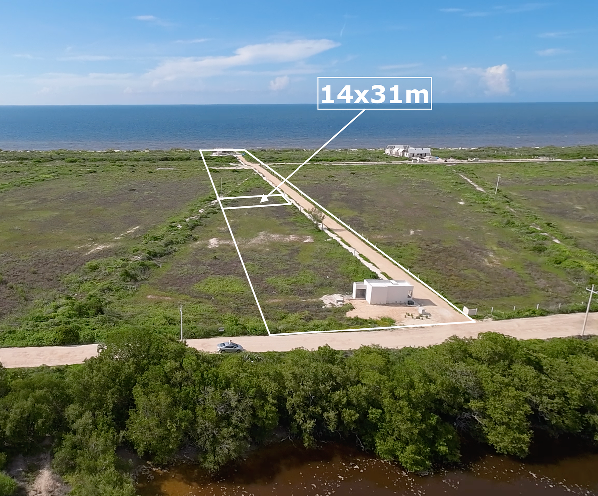 Terreno a 100m del mar Sisal