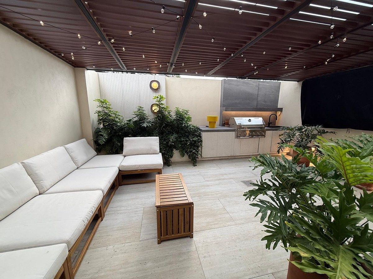 Apartamento de 118m2 com 2 quartos e terraço para alugar na Condesa, foto 1 de 14