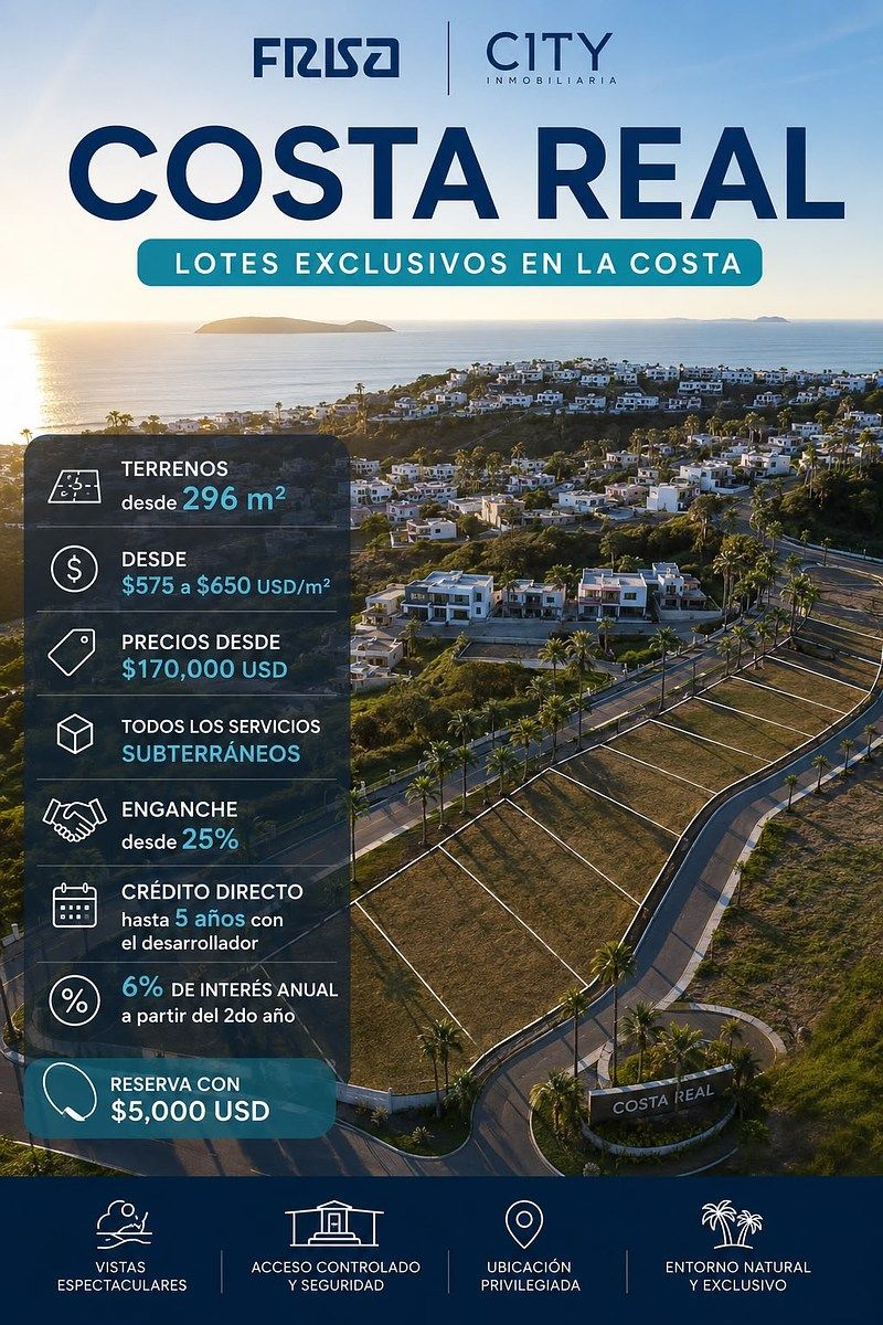Lotes exclusivos en COSTA REAL, Real del Mar Tijuana, foto 1 de 5