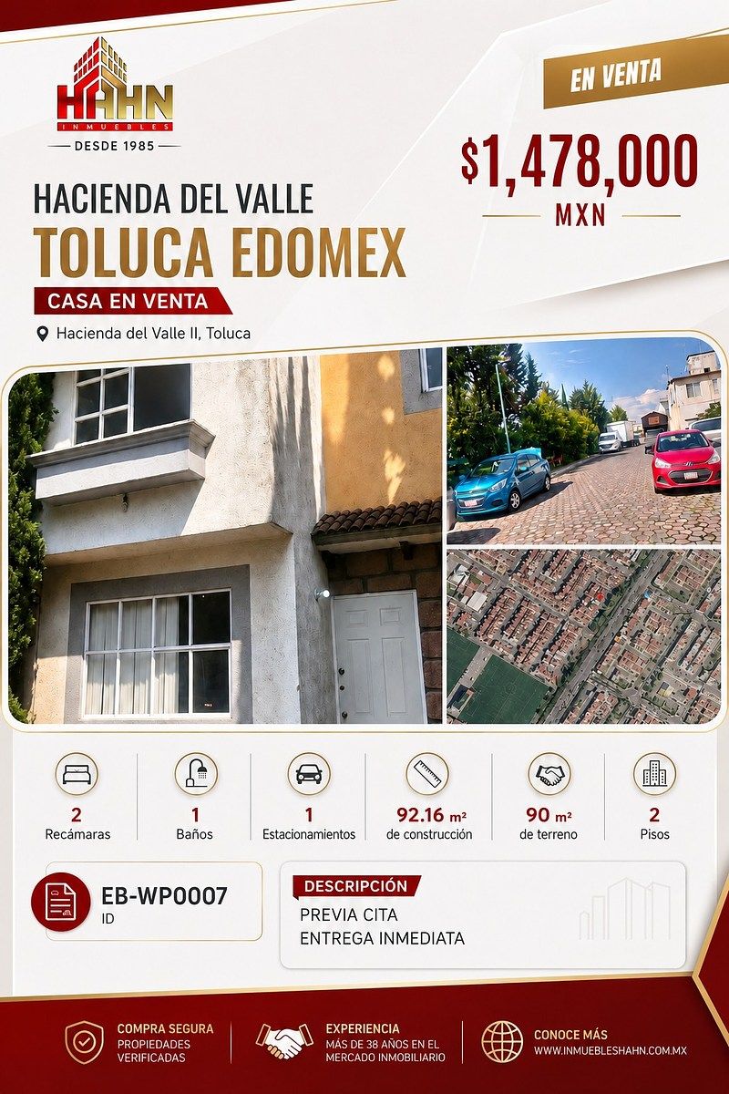 Casa en Hacienda del Valle II, Toluca, foto 2 de 11