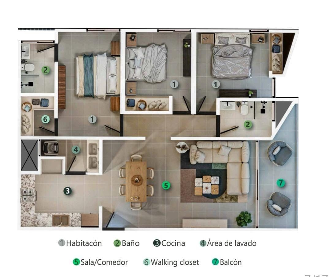 Apartamento en Arroyo Hondo, Santiago de los Caballeros, foto 7 de 7