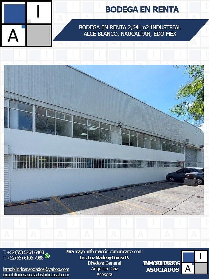 WAREHOUSE FOR RENT! INDUSTRIAL ALCE BLANCO, NAUCALPAN, STATE OF MEXICO, photo 1 of 6