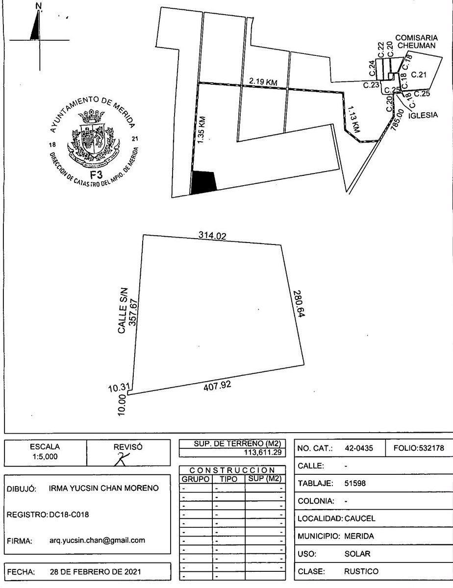 Lot in Caucel, Mérida, photo 2 of 4