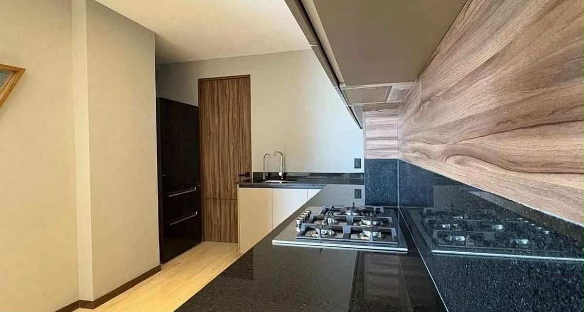 Cocina equipada; refrigerador y hornos de gas y microondas, foto 4 de 16